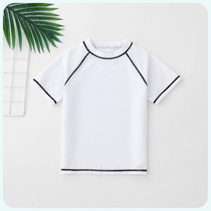 Gyerekeknek split fürdőruha, UPF50+ napvédelmi, gyorsan száradó, poliészter 85% + 100% poliészter bélés, 200 g/m2, 4–16 éveseknek