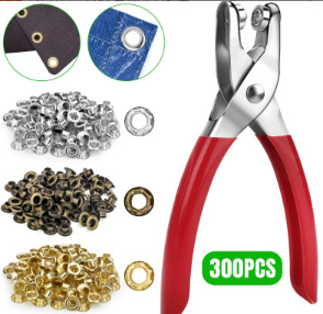 Μεταλλικό eyelet για καπέλο, 200 τεμάχια, περιλαμβάνει εργαλείο εγκατάστασης