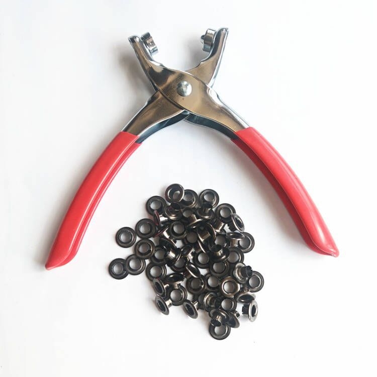 Μεταλλικό eyelet για καπέλο, 200 τεμάχια, περιλαμβάνει εργαλείο εγκατάστασης