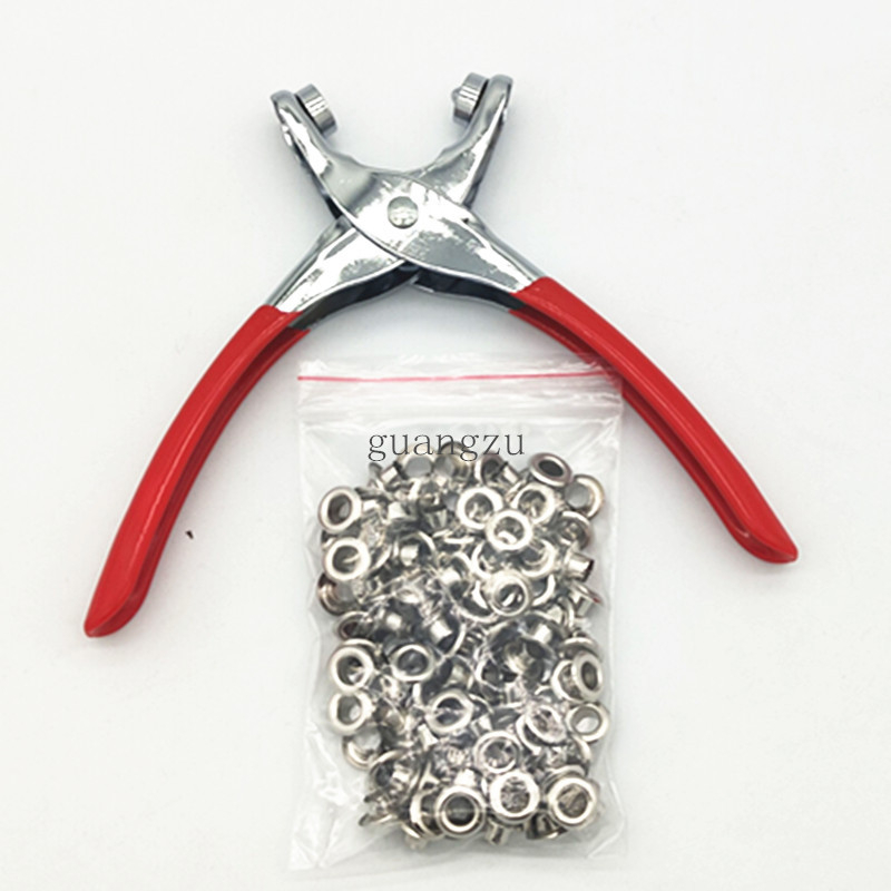 Μεταλλικό eyelet για καπέλο, 200 τεμάχια, περιλαμβάνει εργαλείο εγκατάστασης