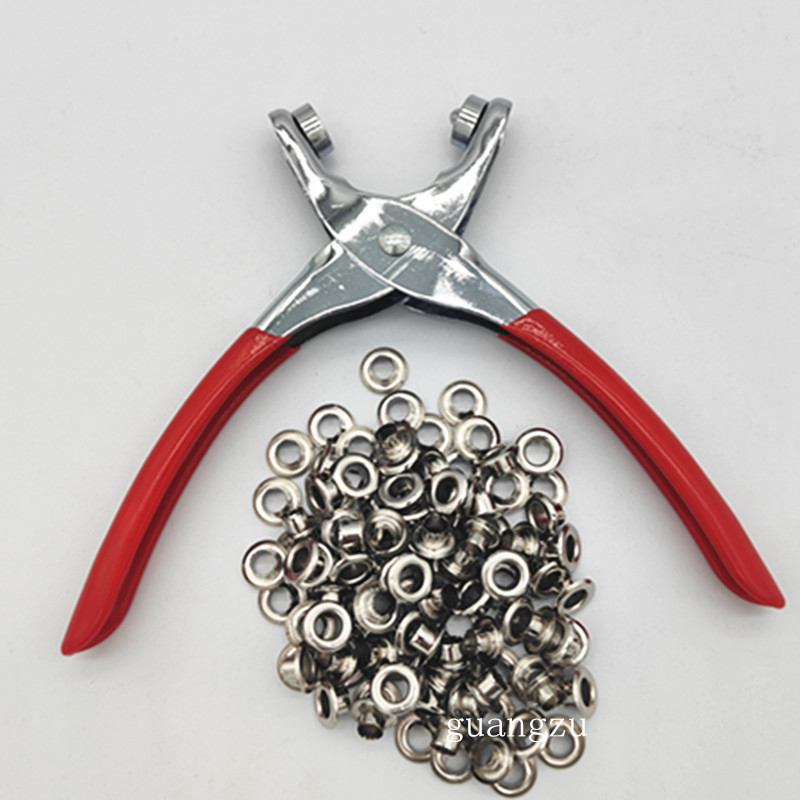 Μεταλλικό eyelet για καπέλο, 200 τεμάχια, περιλαμβάνει εργαλείο εγκατάστασης