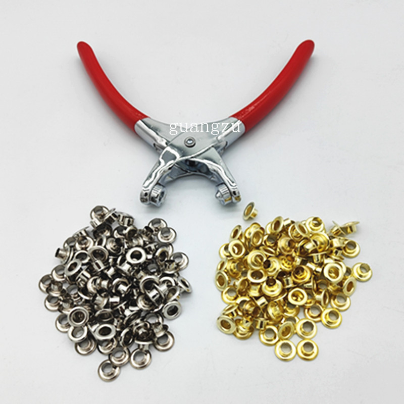 Μεταλλικό eyelet για καπέλο, 200 τεμάχια, περιλαμβάνει εργαλείο εγκατάστασης