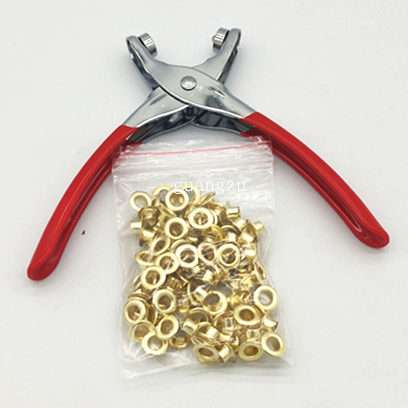 Μεταλλικό eyelet για καπέλο, 200 τεμάχια, περιλαμβάνει εργαλείο εγκατάστασης