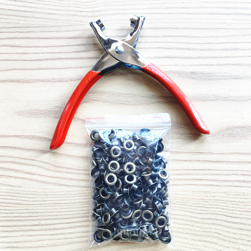 Μεταλλικό eyelet για καπέλο, 200 τεμάχια, περιλαμβάνει εργαλείο εγκατάστασης