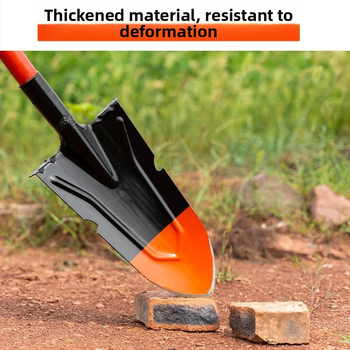 Žemės ūkio kastuvas sodui ir lauke — mangano plienas, kasti medžių šaknis, dirvą ir tranšėjas