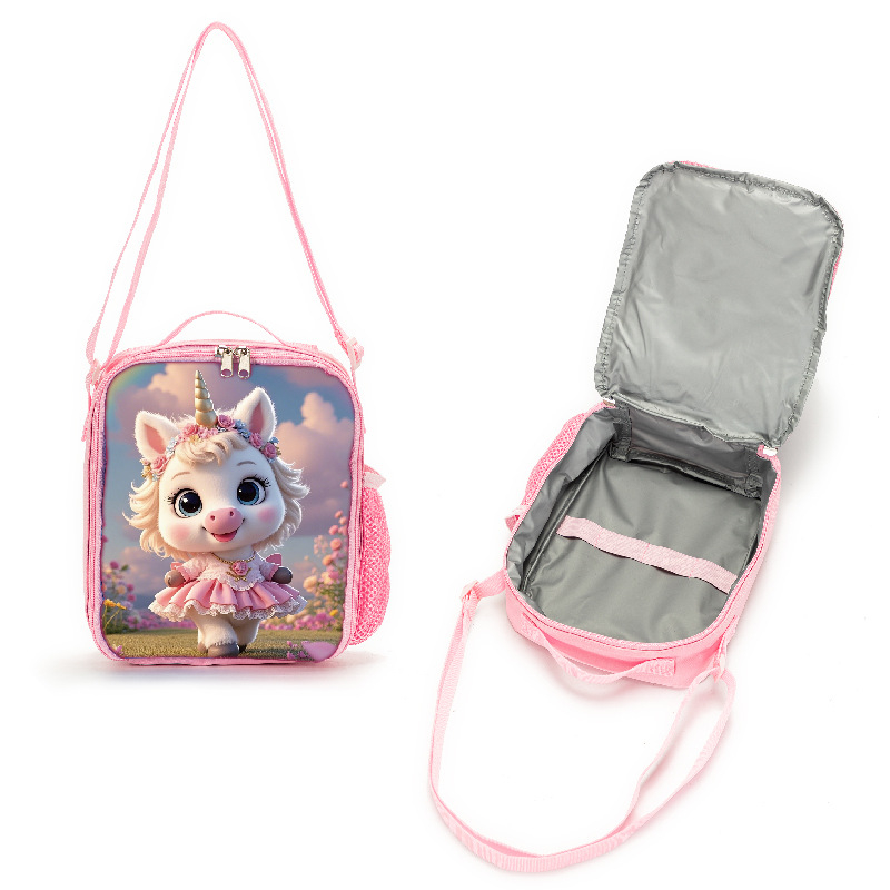 Vaikų kelioninis komplektas su kuprinele, animacinių piešinių dizainas (Oxford audinys, atsparus dėvėjimui, stuburo apsauga, sandėliavimas, oro pagalvės petnešos, vienos krypties ratukai)