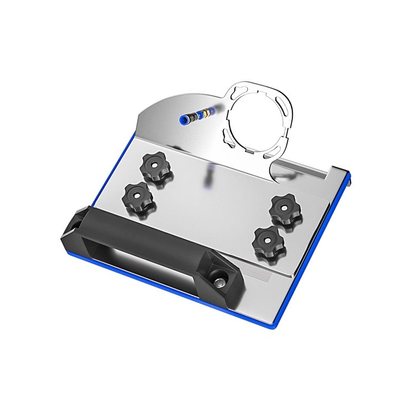 Ъглошлайф приставка за фаска, модел 100, 45° за плочки, фиксираща скоба за рязане