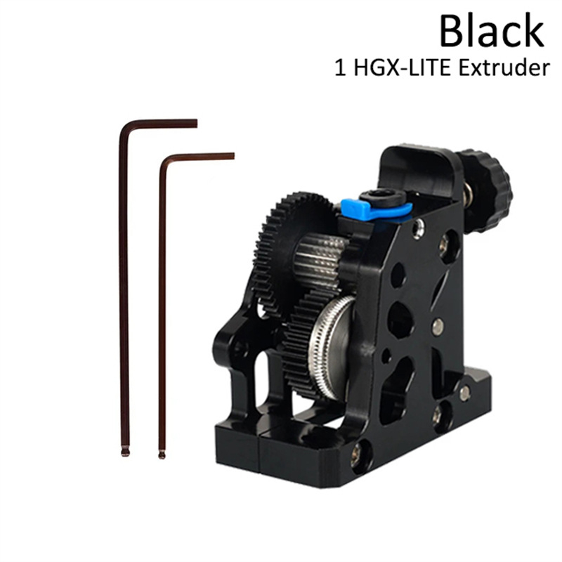 3D принтер екструдер HGX-LITE с цял метален корпус, редуктор и закалени стоманени зъби (модел Hgx extruder)