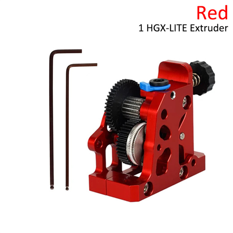 3D принтер екструдер HGX-LITE с цял метален корпус, редуктор и закалени стоманени зъби (модел Hgx extruder)
