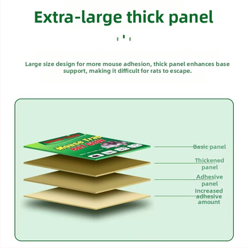 Bond trap Klijinė pelių plokštė – kieta forma, Modelis 52528, Netoksiška, Pelių kontrolė