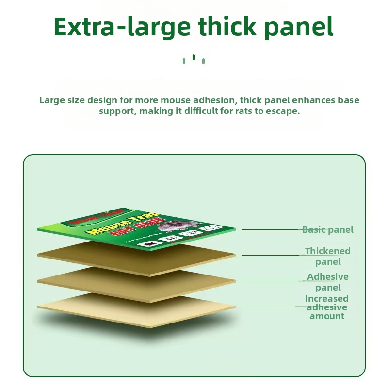 Bond trap Лепяща дъска за мишки – твърда форма, модел 52528, без токсини, улов на мишки