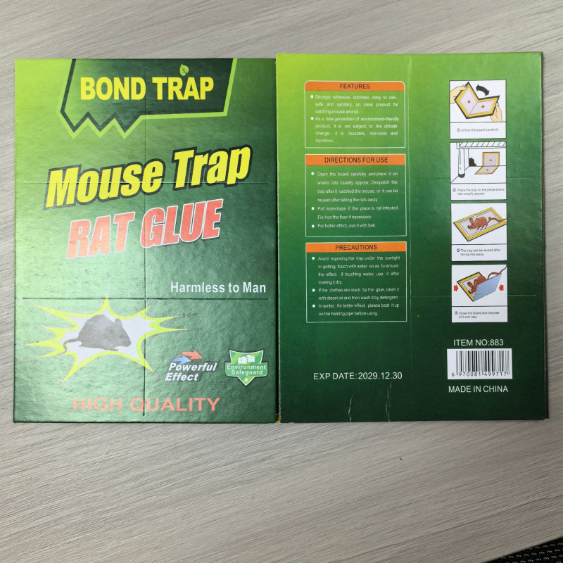 Bond trap Klijinė pelių plokštė – kieta forma, Modelis 52528, Netoksiška, Pelių kontrolė