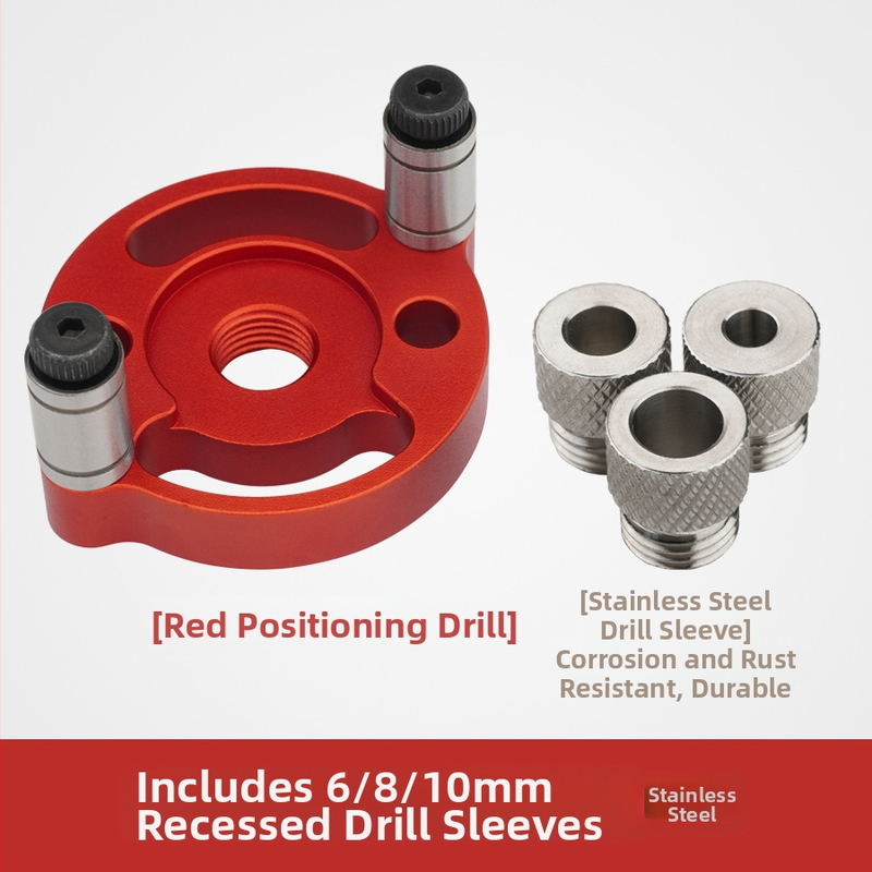 DARE vienkāršs caurumu pozicionēšanas rīks koksnei — adaptīvs centra caurumu marķieris, saderīgs ar 6/8/10 tērauda vai nerūsējošā tērauda uzgaļiem; svars 0,14 kg