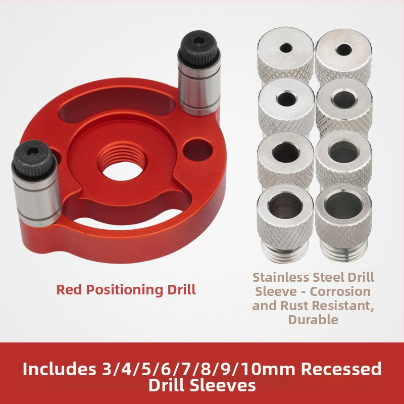 DARE vienkāršs caurumu pozicionēšanas rīks koksnei — adaptīvs centra caurumu marķieris, saderīgs ar 6/8/10 tērauda vai nerūsējošā tērauda uzgaļiem; svars 0,14 kg