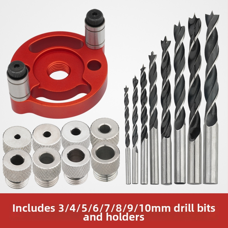 DARE vienkāršs caurumu pozicionēšanas rīks koksnei — adaptīvs centra caurumu marķieris, saderīgs ar 6/8/10 tērauda vai nerūsējošā tērauda uzgaļiem; svars 0,14 kg