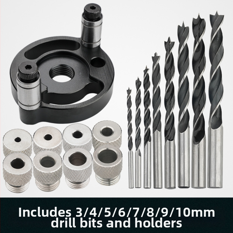 DARE vienkāršs caurumu pozicionēšanas rīks koksnei — adaptīvs centra caurumu marķieris, saderīgs ar 6/8/10 tērauda vai nerūsējošā tērauda uzgaļiem; svars 0,14 kg