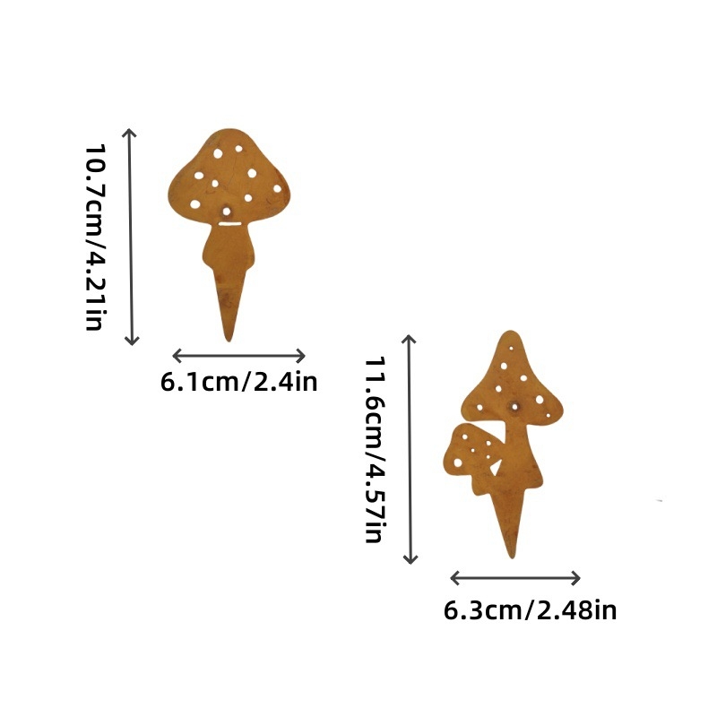 Fém állatsziluett dekoráció: bagoly, gomba, mókus, sündisznó – kültéri kerthez
