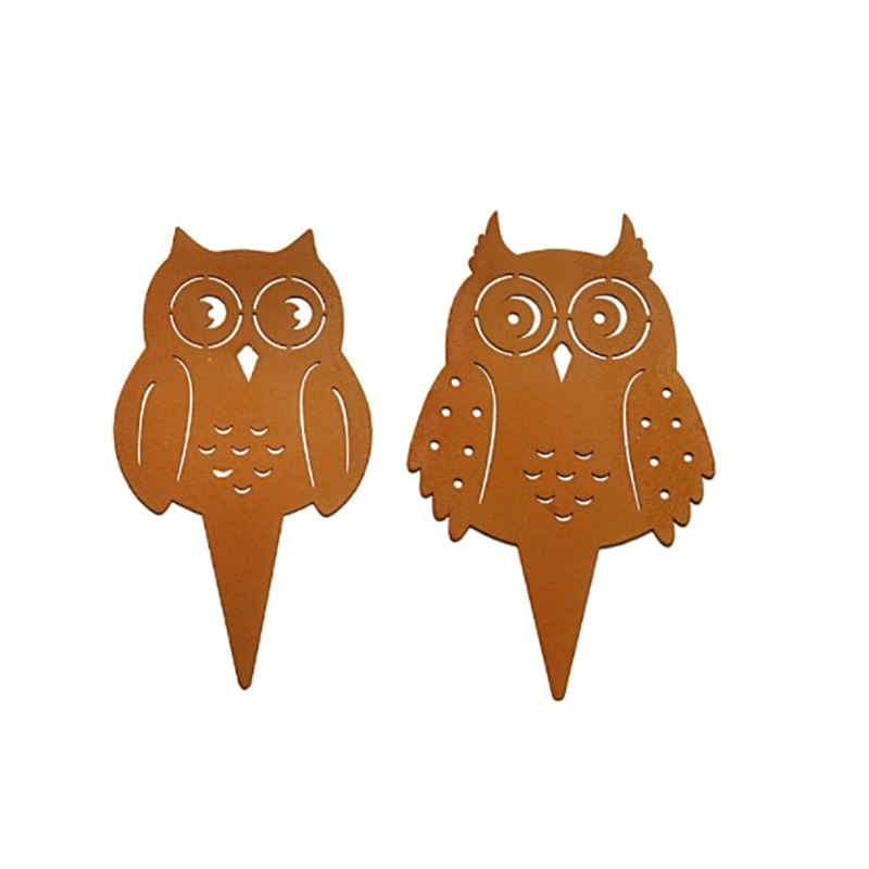 Vas kertdísz pillangó függővel, virágtartóba bedugható rész, nyúl és sün sziluett; félkézi és félig mechanikus kivitel