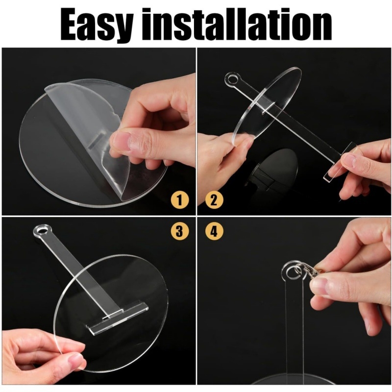 Преносим държач за прежда за китката с кожена гривна и въртяща се стойка за топки прежда (Материал: акрилно дърво; Марка: On the dragon; Подходящ за подарък: сватба, рожден ден, фестивал, нов дом; Без печат на лого)