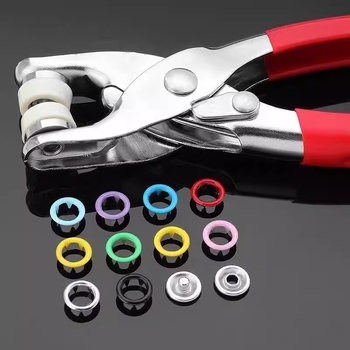 Penkių nagų spaudos diegimo rinkinys - rankinės presavimo replės be siuvimo - kasdienėms kelnioms - daugiafunkcinė paslėpta sagtis