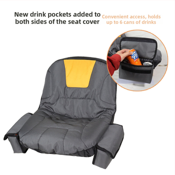 Κάλυμμα καθίσματος εξωτερικού χλοοκοπτικού με προστασία από τον ήλιο και μόνωση θερμότητας, ύφασμα 600D Oxford, ποιμενικό στυλ, δυνατότητα προσαρμογής