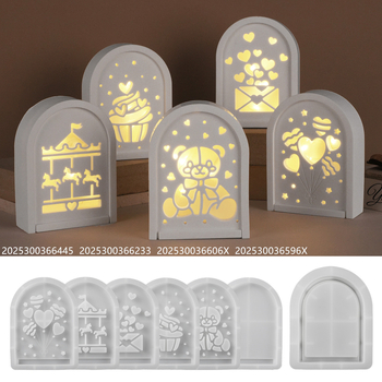 Μορφή σιλικόνης για κέικ, τετράγωνη, 3D σιλουέτα αρκούδας, μοντέρνο μινιμαλιστικό στυλ