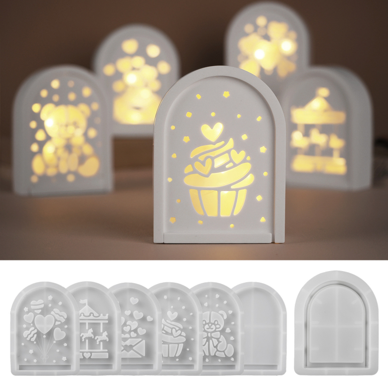 Szilikon tortaforma, négyzetes, 3D medve sziluett, modern minimalista stílus