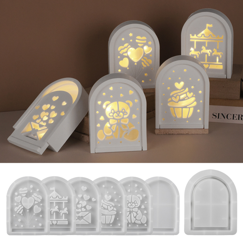 Szilikon tortaforma, négyzetes, 3D medve sziluett, modern minimalista stílus