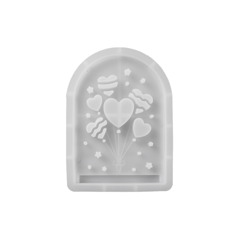 Szilikon tortaforma, négyzetes, 3D medve sziluett, modern minimalista stílus