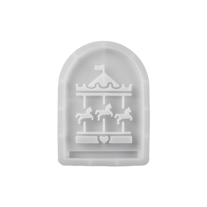 Szilikon tortaforma, négyzetes, 3D medve sziluett, modern minimalista stílus