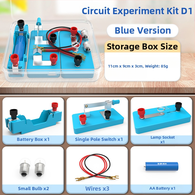 Liuxin Комплект за научни експерименти за четвърти клас — физика и електричество, прости вериги (серия и паралелно), обучително пособие