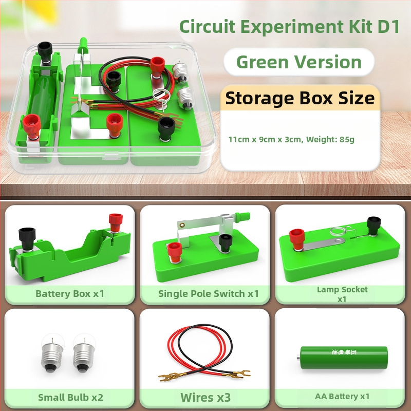 Liuxin Комплект за научни експерименти за четвърти клас — физика и електричество, прости вериги (серия и паралелно), обучително пособие