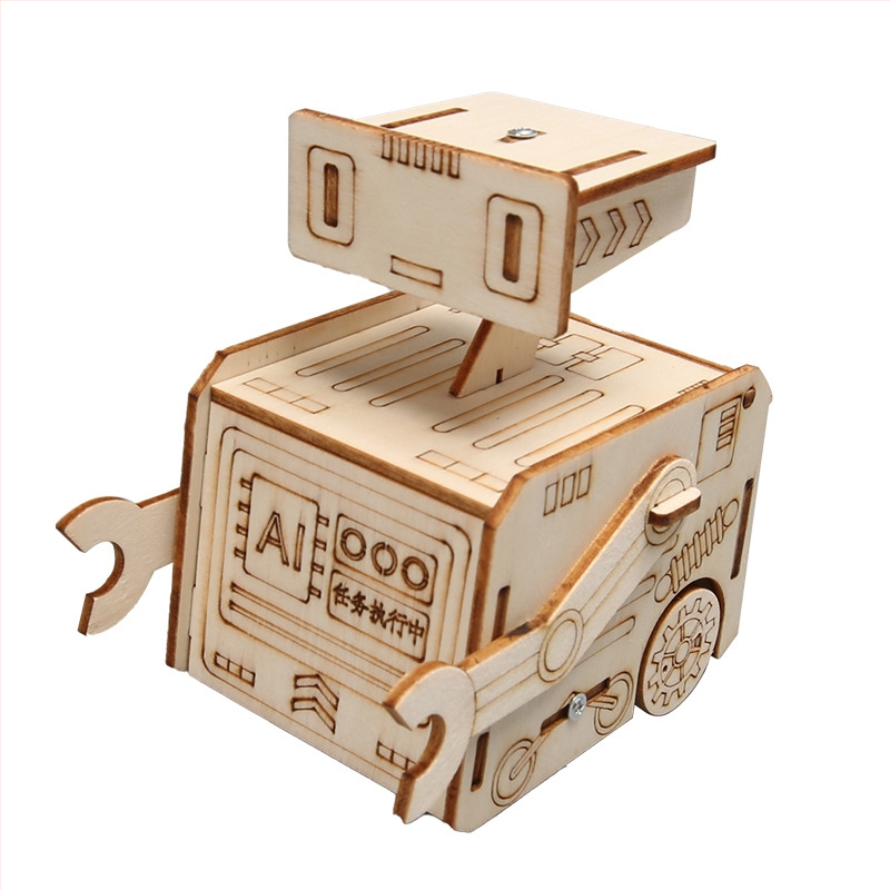 Аерокосмичен модел — дървен, електрически, подходящ за DIY, мултифункционална образователна играчка по физика за ученици в началното училище (7-14 години)