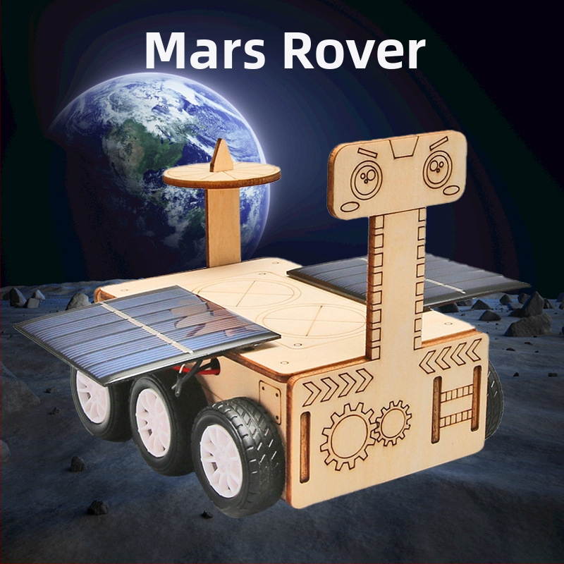 Аерокосмичен модел — дървен, електрически, подходящ за DIY, мултифункционална образователна играчка по физика за ученици в началното училище (7-14 години)
