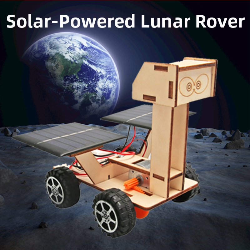 Аерокосмичен модел — дървен, електрически, подходящ за DIY, мултифункционална образователна играчка по физика за ученици в началното училище (7-14 години)