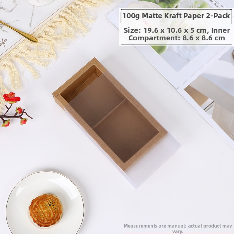 Mooncake dovanų dėžutė su kiaušinio trynio įdaru, matinė skaidri pakuotė, karštas įspaudas (Kilmė: Wenzhou; Apdorojimas ir pritaikymas: Ne; Prekės ženklas: A Kun; Personalizavimas: Ne)