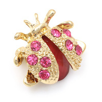 Brooch με μοτίβο εντόμου — κράμα, με ζιρκόνια, σε σχήμα λουλουδιού, γυναικείο αξεσουάρ μόδας