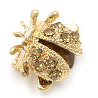 Brooch με μοτίβο εντόμου — κράμα, με ζιρκόνια, σε σχήμα λουλουδιού, γυναικείο αξεσουάρ μόδας