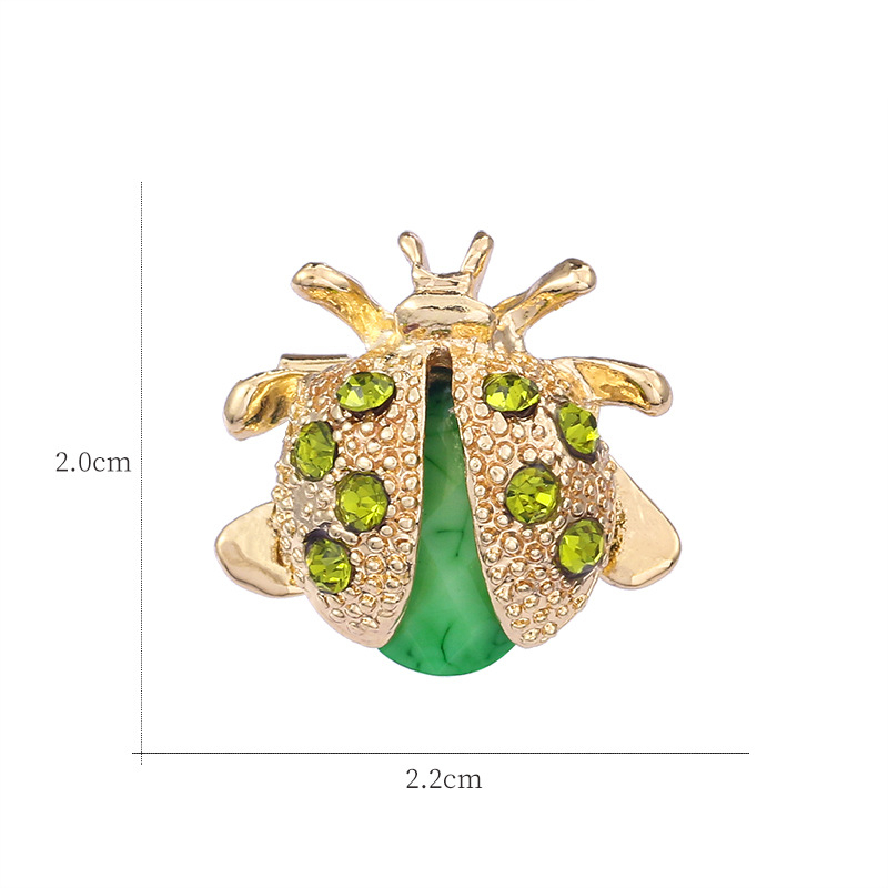 Brooch με μοτίβο εντόμου — κράμα, με ζιρκόνια, σε σχήμα λουλουδιού, γυναικείο αξεσουάρ μόδας