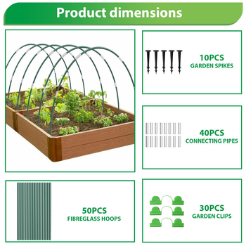 DIY Καμάρα Κήπου με Πλαίσια από Ινώδεις Ράβδους — Προστασία από Έντομα, Πτηνά και Παγετό