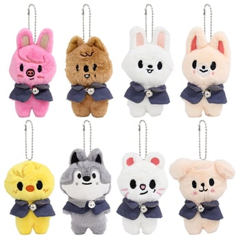 Λούτρινο κρεμαστό κουκλάκι για τσάντα, κούκλα για ντύσιμο, εμπνευσμένο από μαγικό σχολείο, γέμισμα PP βαμβάκι, γούνινο λούτρινο, ηλικίες 15–35