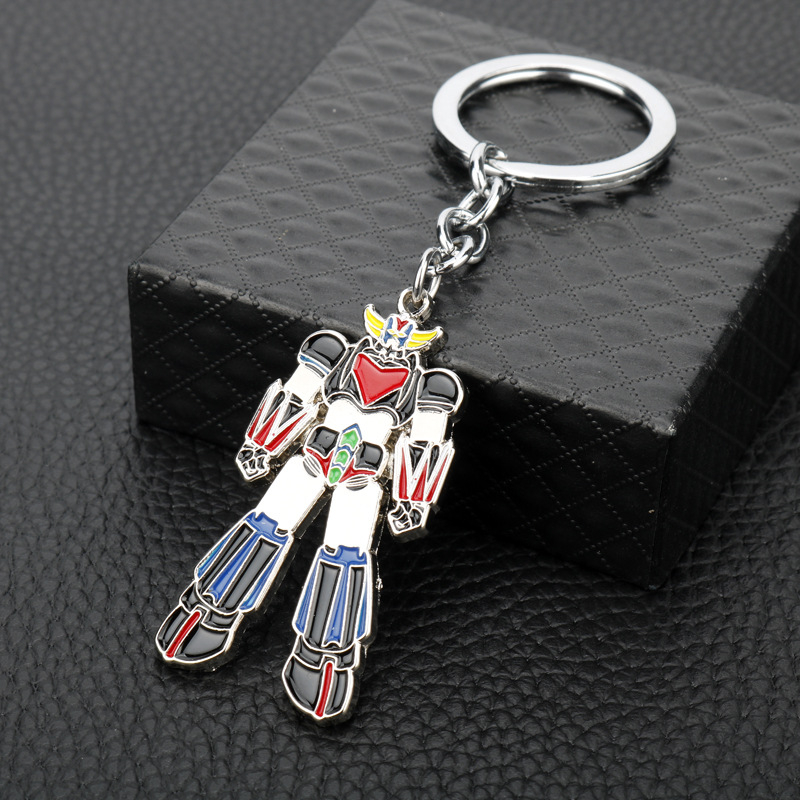 Angjie Anime UFO Démon Isten Robot Kulcstartó, Cinkötvözet, Egyedileg Csomagolt