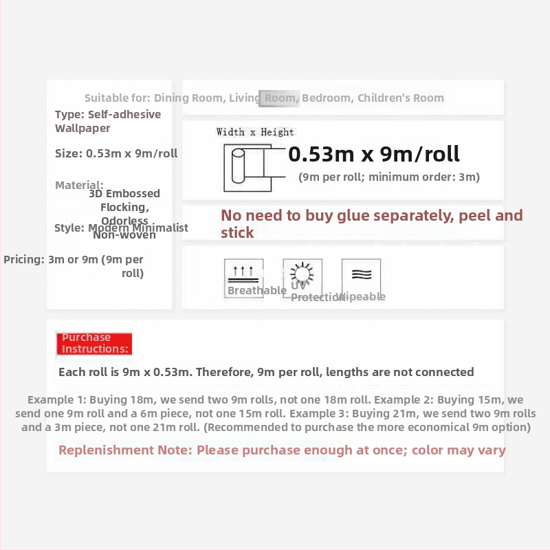 Tapeta na stenu – samolepiaca, netkaná textília, jednoduchý a moderný štýl, prémiová trieda