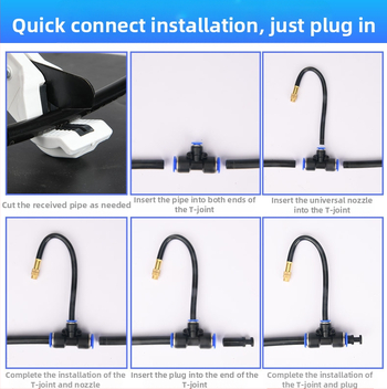 Slayry Giclee σειρά ακροφυσίου ψεκασμού, ρυθμιζόμενη κατεύθυνση ροής, 0,3–1 L/min