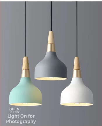 Σκανδιναβικός τρικεφαλικός κρεμαστός λαμπτήρας από σίδηρο με LED, 220V, μοντέλο AL0038