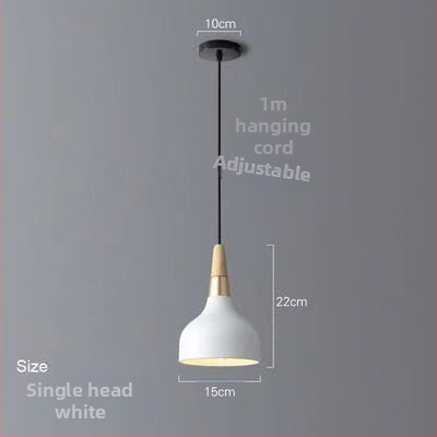 Σκανδιναβικός τρικεφαλικός κρεμαστός λαμπτήρας από σίδηρο με LED, 220V, μοντέλο AL0038