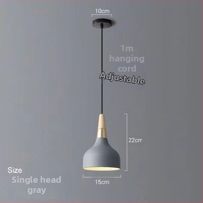 Σκανδιναβικός τρικεφαλικός κρεμαστός λαμπτήρας από σίδηρο με LED, 220V, μοντέλο AL0038