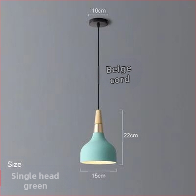 Σκανδιναβικός τρικεφαλικός κρεμαστός λαμπτήρας από σίδηρο με LED, 220V, μοντέλο AL0038