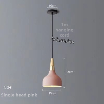 Σκανδιναβικός τρικεφαλικός κρεμαστός λαμπτήρας από σίδηρο με LED, 220V, μοντέλο AL0038