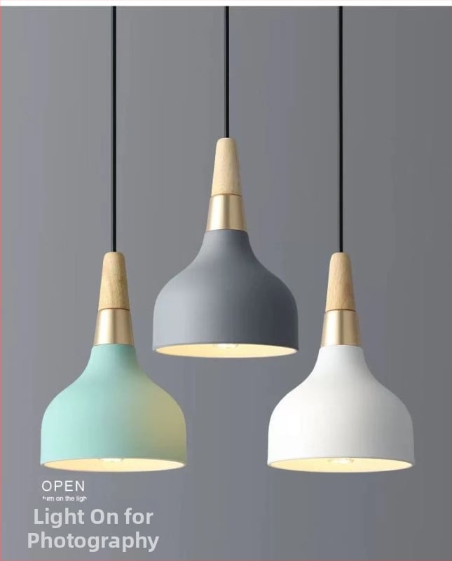 Скандинавска трииглавна железна висяща лампа с LED, 220V, модел AL0038